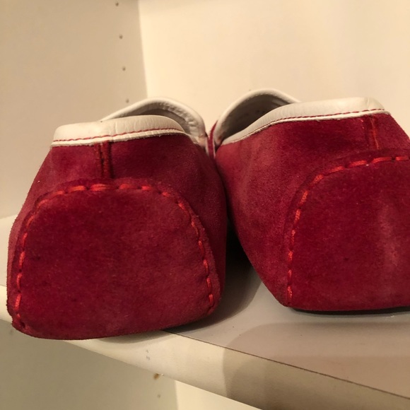 Bacco  Bucci Men’s Red suede Loafers - Picture 2 of 8